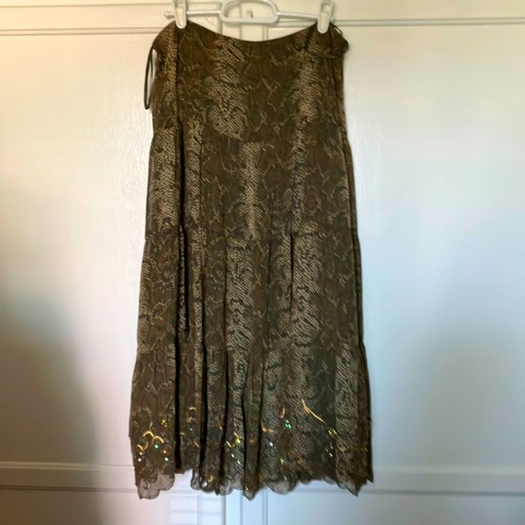 INC international concepts skirt 100% silk size 6 - Picture 1 of 9